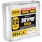 Core Tarps Heavy Duty Tarp, 40 ft L x 0.5 mm H x 30 ft W, 20 Mil, White, Polyethylene CT-704-30X40 - alternate 1